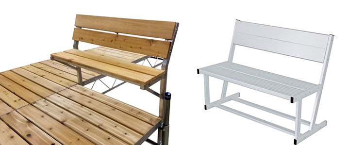 Patriot Docks Bench Kit And Extreme Max Aluminum Dock Patio Bench