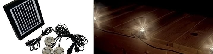 Surface Mount Solar LED Light Set
