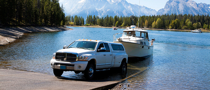 Vehicle Trailer In Water