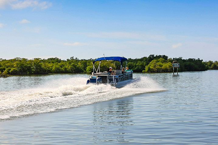 Pontoon Boat Speeding