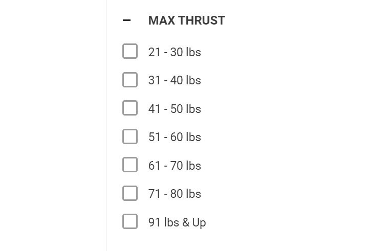 Max Thrust