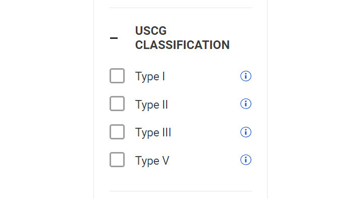 USCG Classification