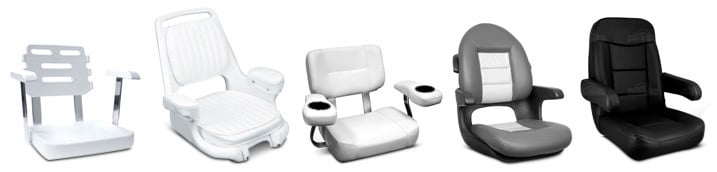Boat Seats Equipped With Armrests
