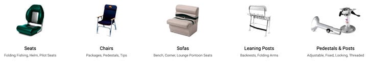 Boat Seats Variety