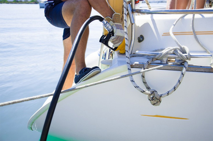 Dock Fueling Man