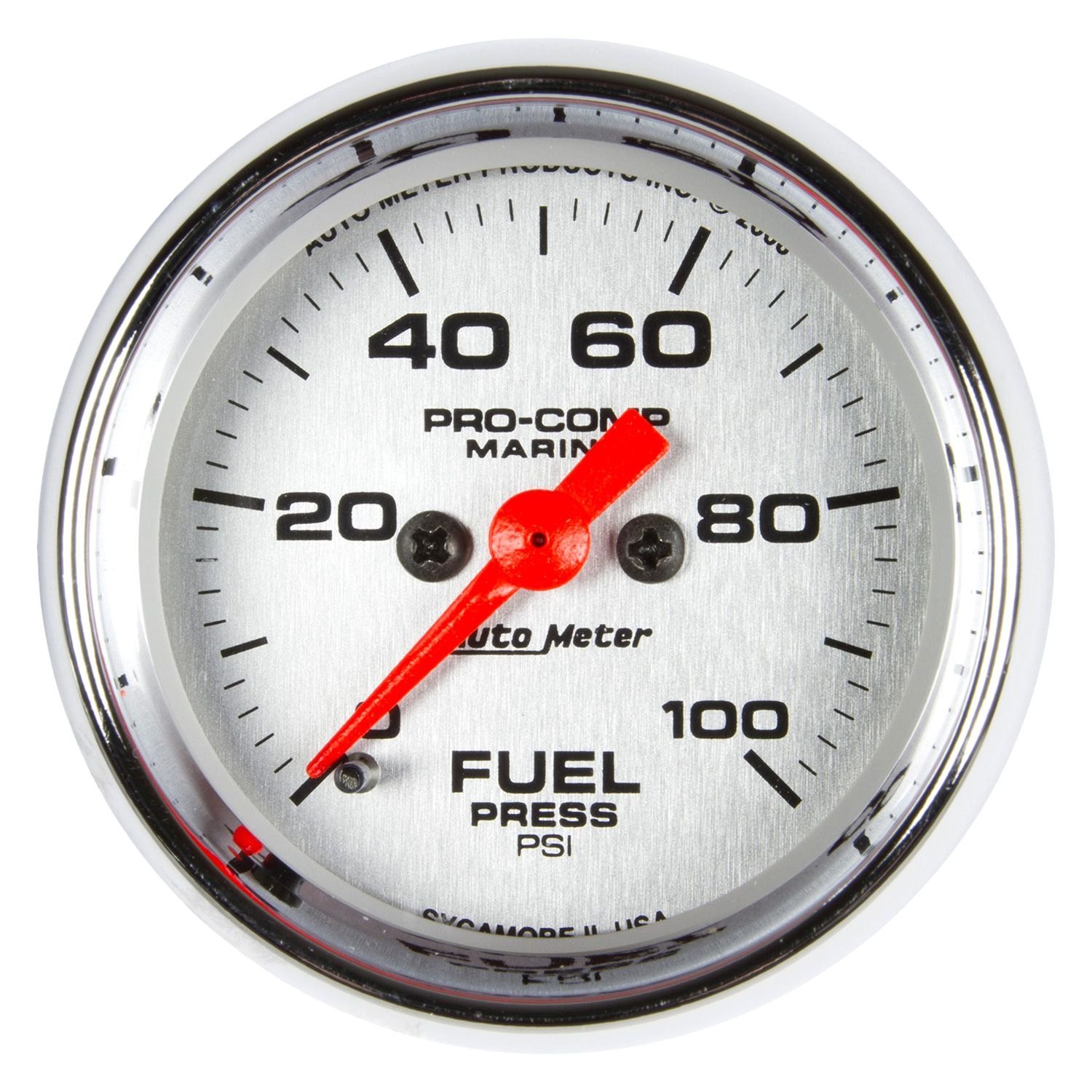 Auto Meter® 20085035 2.06" Chrome InDash Mount Fuel Pressure Gauge