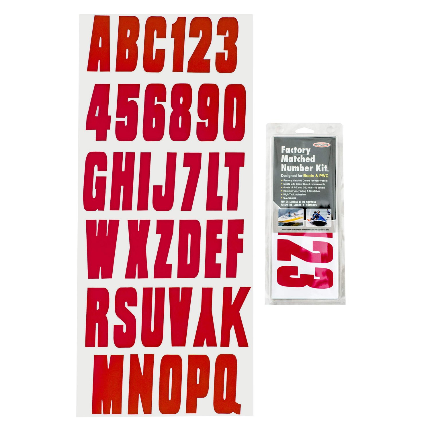 Hardline 900 Series 3 Letter/Number Kit 