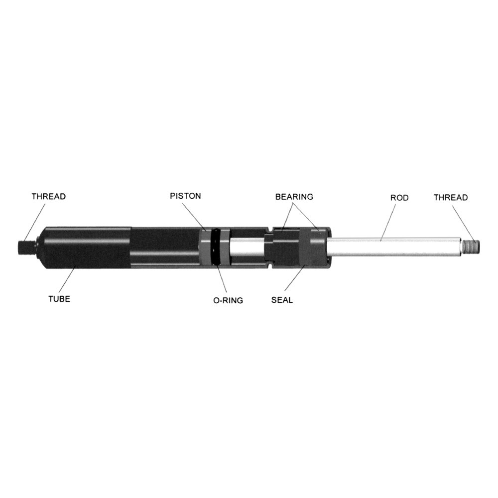 Black Nitrate Gas Spring 7-1/2" – Whitecap Marine Hardware
